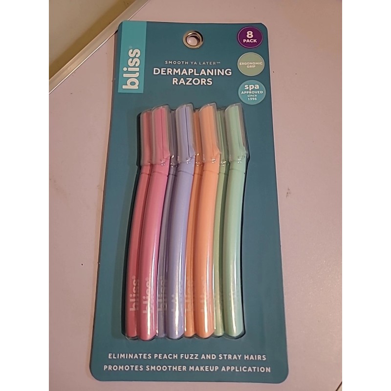 Bliss Dermaplaning Razors 8 Pack - Shave Hair Face Body