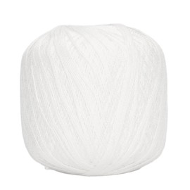 Lace Thread, Silk Light Thin Line Lace Cotton Yarn White Anti Pilling Comfortable Washable Cotton Crochet Thread for DIY Sewing Knitting