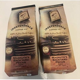 INDEPENDENCE COFFEE CO. Madalyn's Backyard Pecan Ground Coffee, Medium Roast, 12 oz, 2 Pack