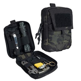 EXCELLENT ELITE SPANKER Molle Admin Pouch Military Utility Tool Pouch EDC Molle Pouchs Gadget Waist Bags (Multicam Black)