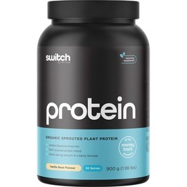 Switch Nutrition Organic Sprouted Plant Protein Vanilla Bean 900g