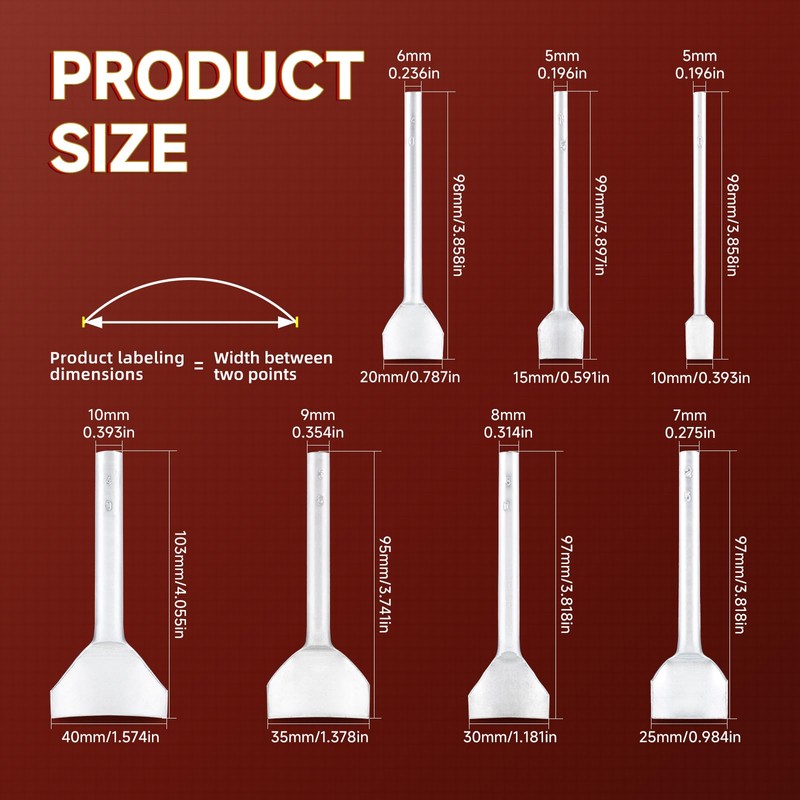 Leather Craft Tools - Juego de perforadoras de cuarto círculo