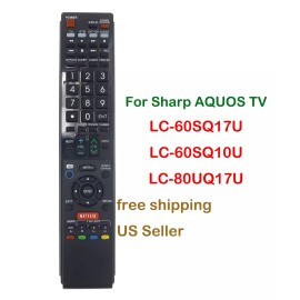 Unbranded Replace Remote Control fit for Sharp AQUOS TV LC-60SQ17U ,LC-60SQ10U ,LC-80UQ17U