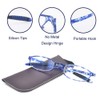 Mcoorn Blue Light Blocking Anti Glare Reading Glasses(Flexible and Lightweight)