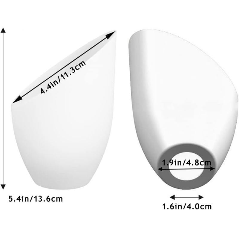 Vaguelly 5 Pieces White Frosted Lampshade Fixtures Replacement Shades for