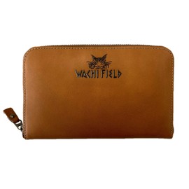 Wayan Genuine Leather DB Series Round Wallet, Brown
