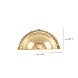 Mipcase 4pcs Vintage Shell Cabinet Handles Durable Door Knobs for Drawer and Wardrobe Stylish Home Decorating Accessories Color Easy to Install for Furniture Upgrade