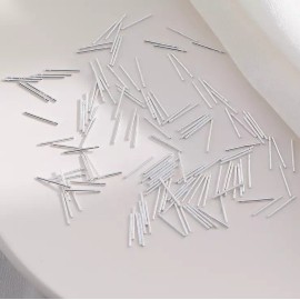 Unbranded 10Pcs Solid 925 Sterling Silver Tiny Needle Stick Stud Earrings Women Girl 10mm