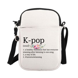 PLITI K-Pop Gift Korean Group Crossbody Bag K-Drama Fans Gift K-Pop Merchandise Korean Drama Gift K-Pop Music Lover Gift (Kpop defin ZCbagU)