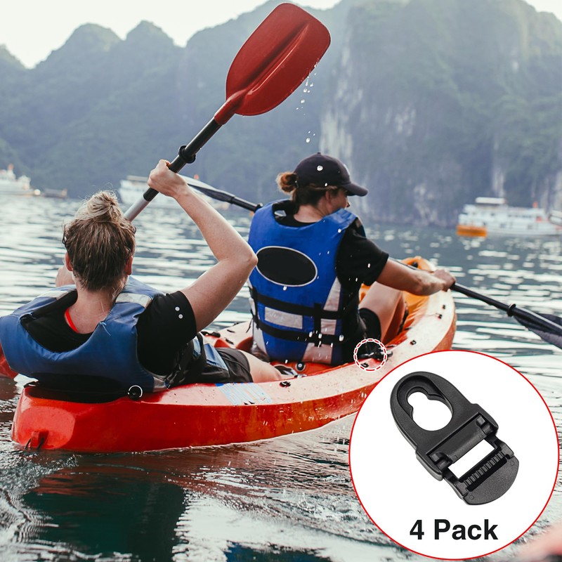 Omoojee 4 Sets Kayak Seat Clips and Hooks, Kayak Replacement
