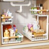 PXRACK Under Sink Organizer, Adjustable Height, 2 Tier Pull Out