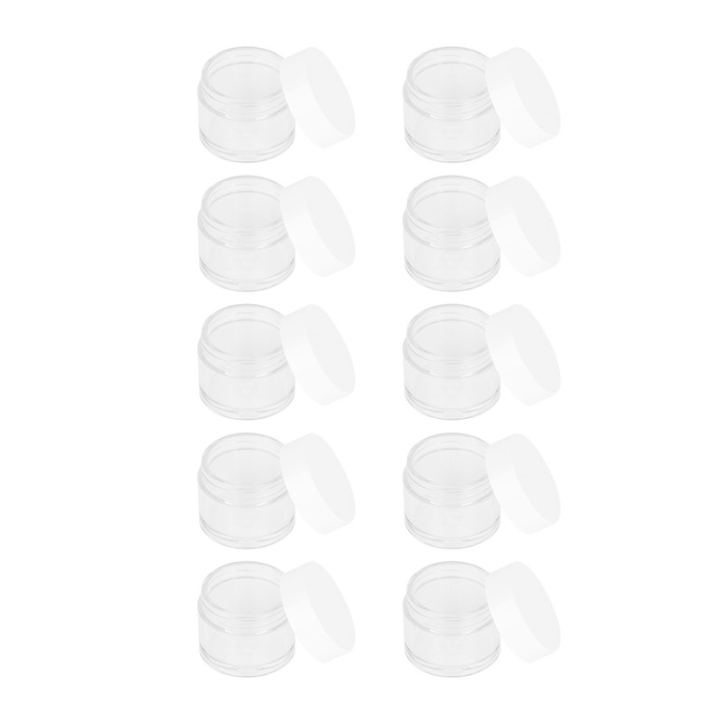 10Pcs 20g Round Empty Container Jar Refillable for Cream Cosmetic