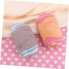 TEHAUX 1roll Rainbow Woolen Yarn Thick Knitting Yarn for DIY