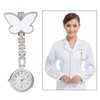 zalati Doctor Nurse Watch Clip on Quartz Watch Brooch Butterfly