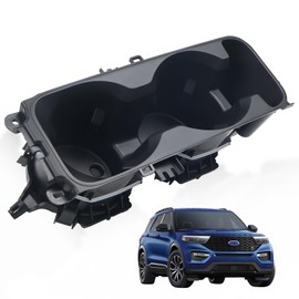 FEIMAOTUI LB5Z-7813562-AB Center Console Cup Holder Fit for Ford Explorer 2020-2025 Replace LB5Z7813562AB (Without Wireless Charging)