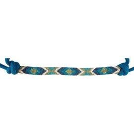 Cashel Blue Beaded Rope Halter with 9ft Lead