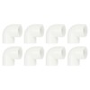 sourcing map 25mm 90 Degree Elbow, 8 Pcs PVC Pipe