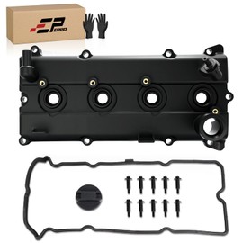 EPPO Valve Cover with Gasket Compatible with Nissan Frontier 2005-2019 Nissan Frontier 2.5L QR25DE 13264EA000 w/Gasket, Bolts, Oil Cap Upgrade