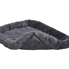 New World Pet Products "New World Gray Dog Bed | Bolster Dog Bed Fits Metal Dog Crates | Machine Wash & Dry, 30-Inch, Model:B40230-GY