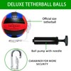 YDDS Tetherball Set, Replacement Tether Ball with Carabiner, Ball Pump