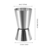 Stainless Steel Shot Measure - Double Jigger Cocktail Drink Measures