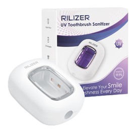 RILIZER UV-C Toothbrush Cleaner, Rechargeable Toothbrush Covers Caps, Portable Mini Toothbrush Travel Case, Toothbrush Covers for Any Size Toothbrush