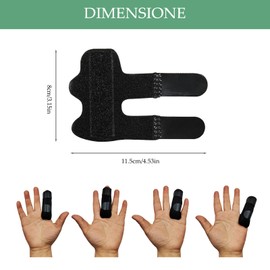 JOIYHY 5 Stück Fingerschiene, verstellbare Fingerschiene, Fingerschiene, Handglätter, Fingerschiene für alle Finger, zur Schmerzlinderung, Sportverletzungen