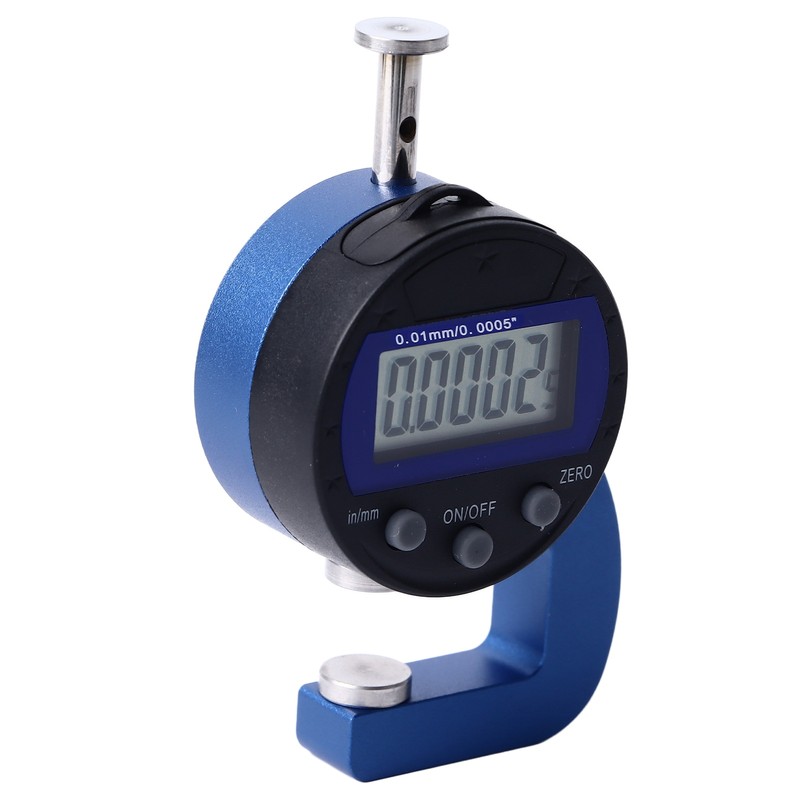 Digital Thickness Gauge Electronic Micrometer Thickness Meter 0.01mm 0.0005in Resolution