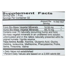 Vital Earth Minerals Vital Earth Minerals fulvic-humic Mineral Blend - 32 Fl Oz