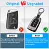 Sucxyor Compatible with Volkswagen Key Cover VW Golf, Metallic color