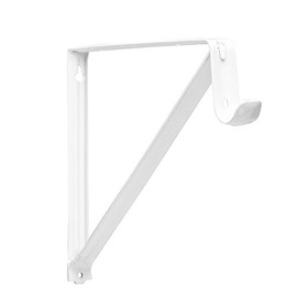 Knape & Vogt, White Pro RP-0045-WT Shelf and Rod Closet Bracket