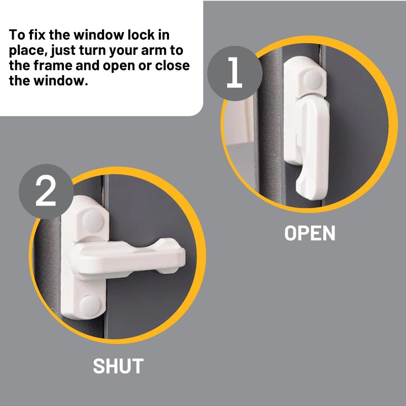DAJING x2 Sash Jammers - Extra Security Locks for uPVC
