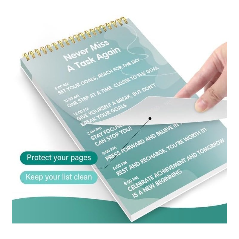 GOLDPEI To Do List Notepad - Daily Planner Notepad Undated