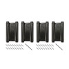 2 Pairs (4Pcs) 5 inch Double Action Spring Hinge Stainless