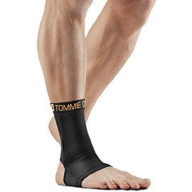 Tommie Copper Ankle Sleeve, Black, Medium