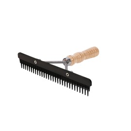 Weaver Livestock Fluffer Comb with Wood Handle and Replaceable Plastic Blade, Black, 69-6051-BK
