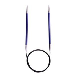 Knit Pro Zing: Fixed Circular Knitting Pins: 80cm x 4.00mm, Metal, 4
