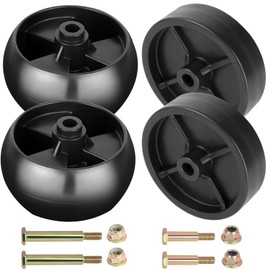 734-04155 and 734-0973 each 2 PCS Mower deck wheel with bolt kits replaces for Toro 112-0677 112-0337,MTD RZT42 RZT50,Cub Cadet XT1-LT42 XT2-LX46,Troy Bilt TB1942,Craftman T240 Tractors