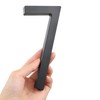 HASWARE 6 Inch Stylish ABS House Numbers - Black Sleek