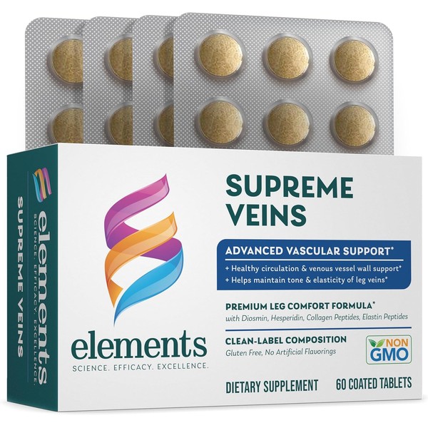 Supreme Veins, 60 Tablets (30 Day Supply), Advanced Vascular Support