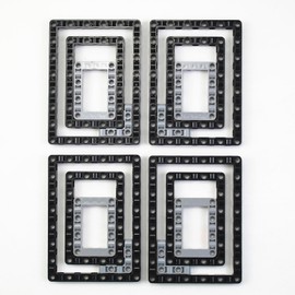 TTLYHEK MOC High Technical Thick Bricks Liftarm Beam with 4 Sizes Hole Square Frame Arms Building Block Parts DIY Toys (16 pcs)