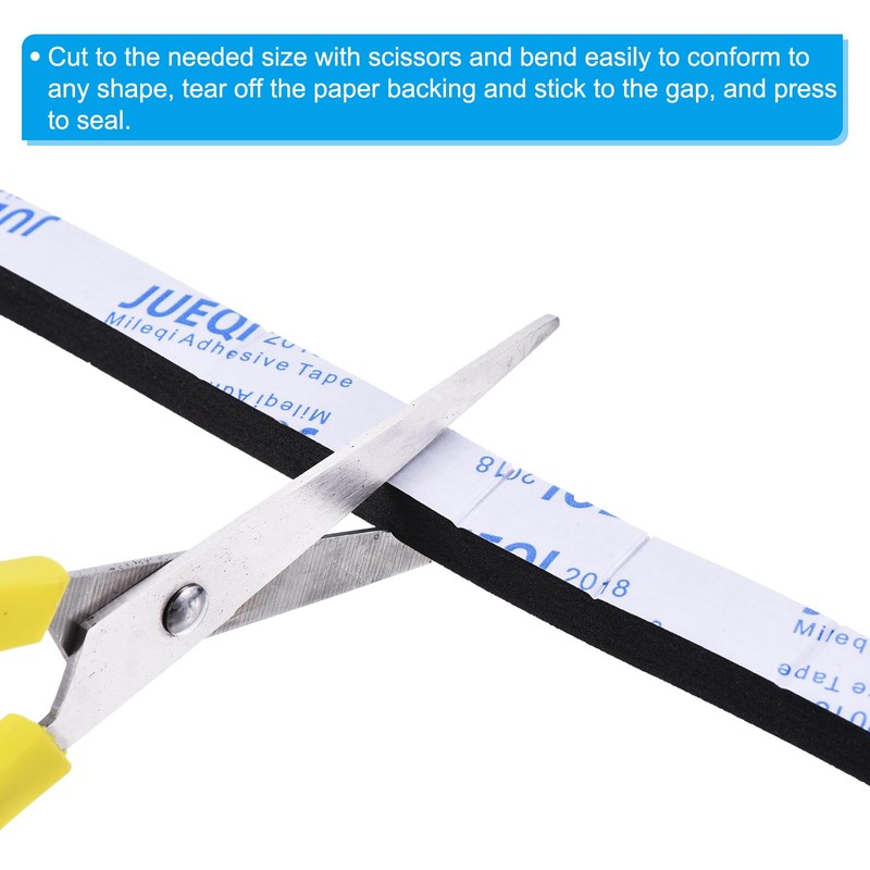PATIKIL 2M Sealing Foam Tape 12mm Wide 10mm Thickness Single