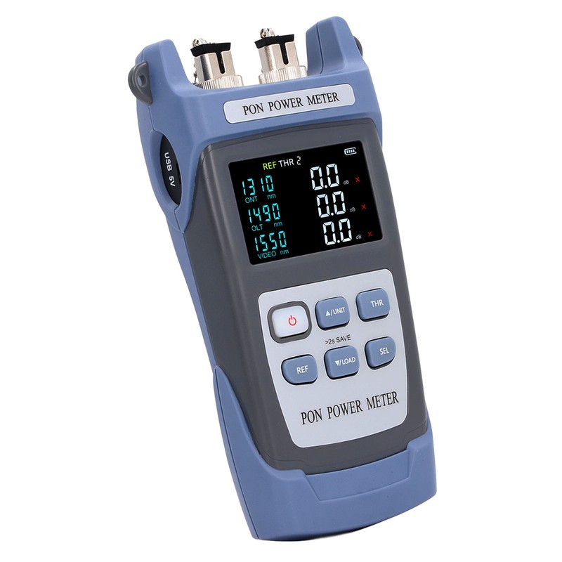 Fiber Optic Power Meter for APC Connector Color LCD Screen