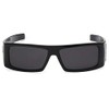 Locs Black SKULL Sunglasses | Rectangular Biker Shades - Wrap