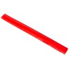 eBuyGB Flexible Plastic Transparent Ruler, 30 cm, Red