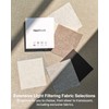 HeyBlinds Light Filtering Motorized Blinds with Remote, Smart Blinds for