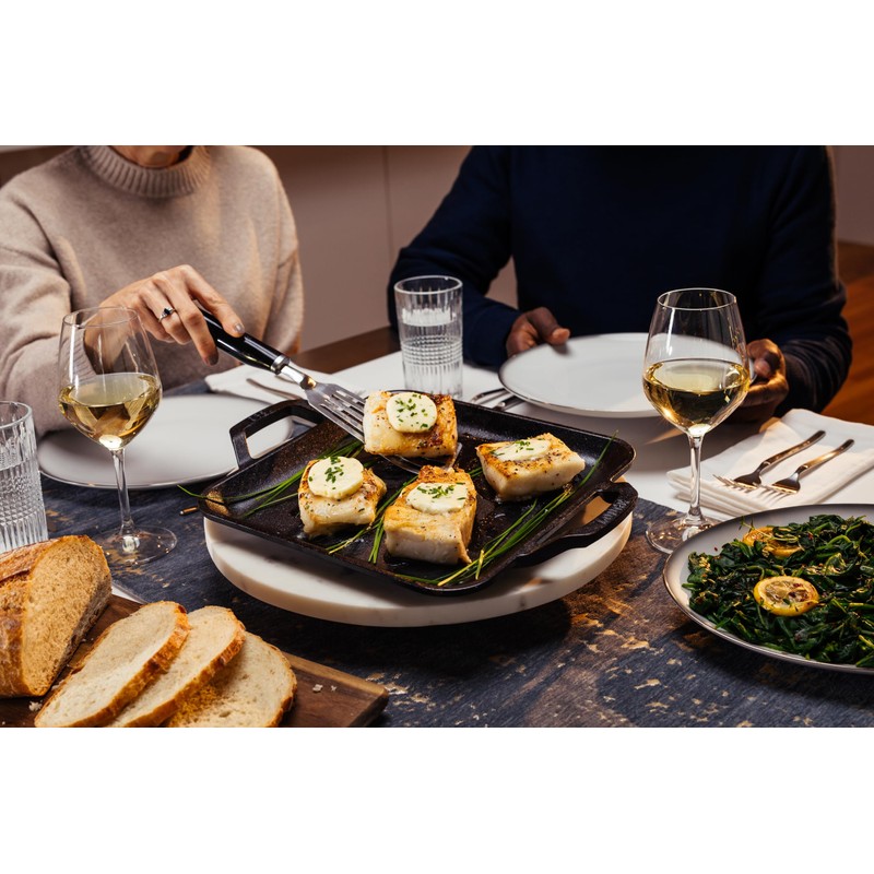 Lodge 11" Cast Iron Square Grill Pan - Chef Collection