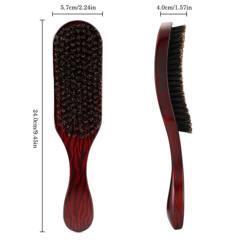 Boar Bristle Hair Brush, 100% Natural Boar Bristle & Eucalyptus