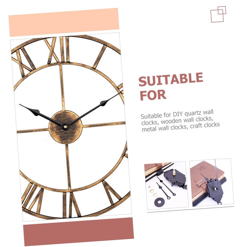 LALAFINA 2 Sets DIY Clock Movement Mechanism with Hands Replacement