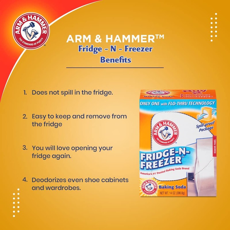 Arm & Hammer Fridge-N- Freezer No Scent 14 oz. Cleaning